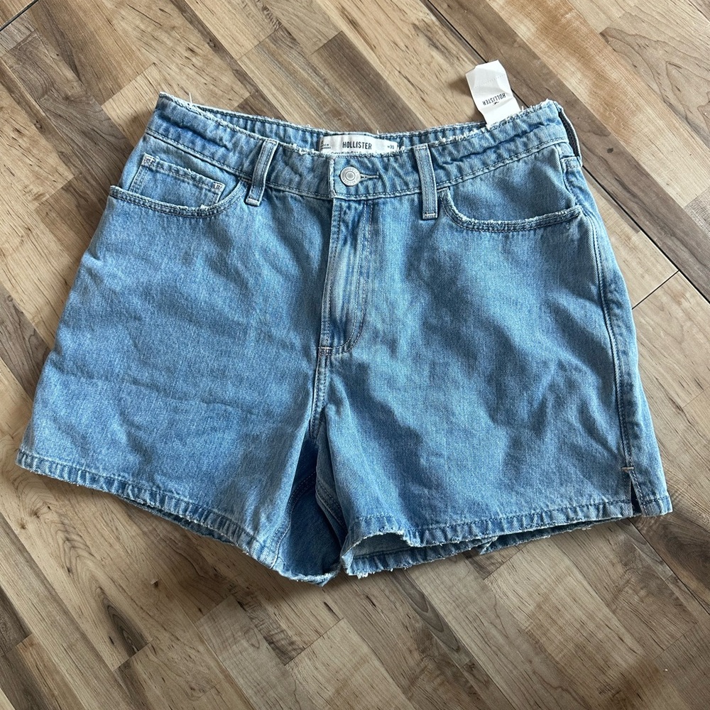 Hollister Women's Light Blue Jean Shorts
